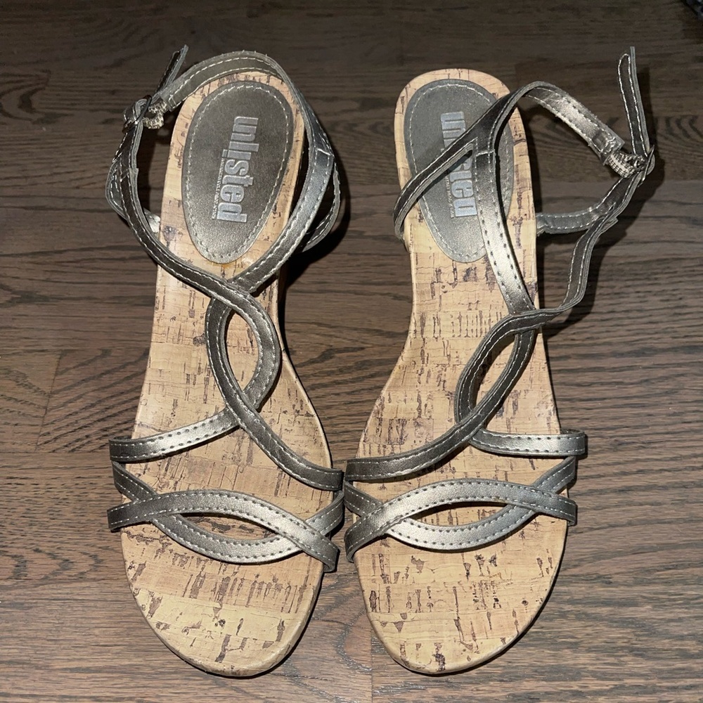 Silver Sandals size 8